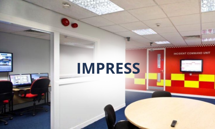 Formation et simulation à la gestion de crise dans le cadre du projet européen IMPRESS, destiné aux centres de recherche et aux forces de sécurité civile.